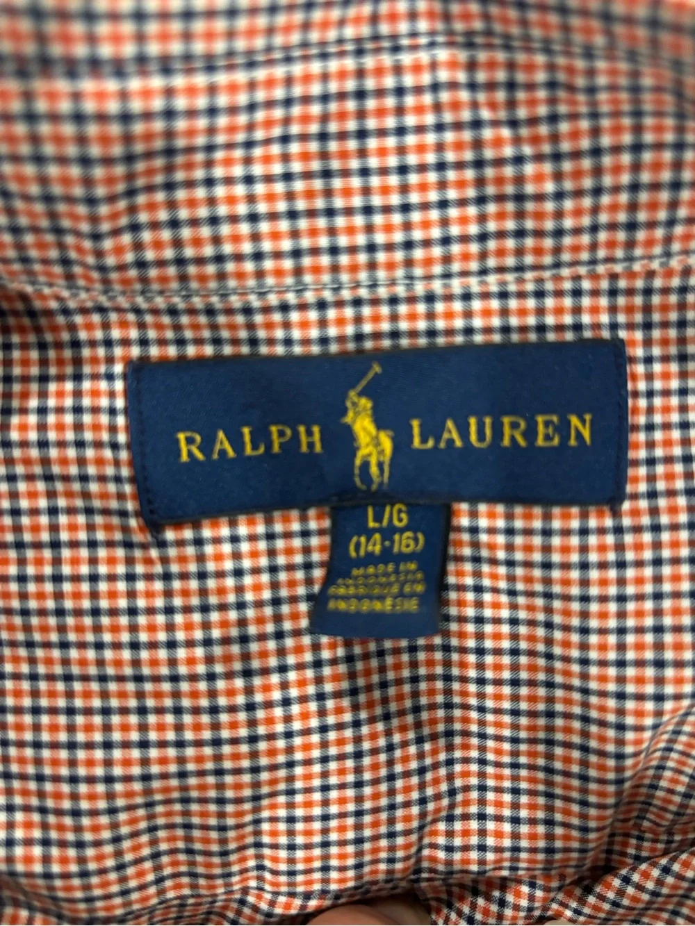 Ralph Lauren Red Multi-Check Button-Down Shirt